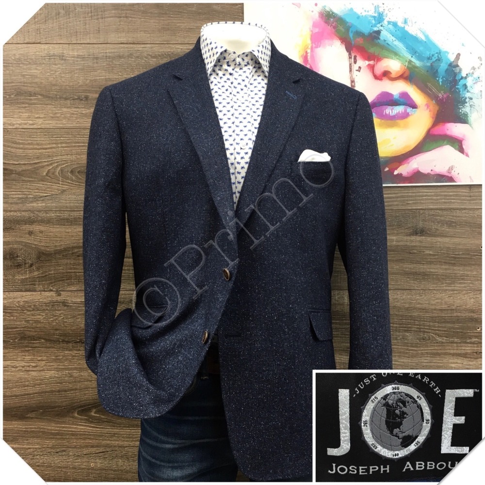 JOSEPH ABBOUD Mens Wool Blazer Sport Coat Casual Jacket Size 50L Slim Fit Suit